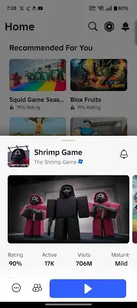 Screenshot of Roblox Delta APK Features